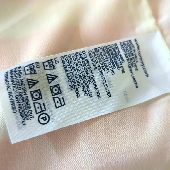 Tommy Hilfiger Navy & Orange Striped Floral Print Dress - Picture 6 of 8